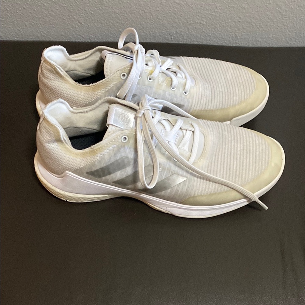 Adidas CrazyFlight Silver and White Shoes. Woman’s size 9. Used for volleyball. - Picture 3 of 6
